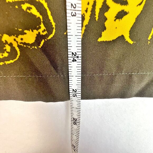 VTG Y2K Utility Brand Dragon Shirt Youth 9/10 Button Down Brown/Yellow RARE - Picture 10 of 14